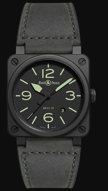 Bell & Ross BR 03-92 NIGHTLUM BR0392-BL3-CE/SCA Replica Watch